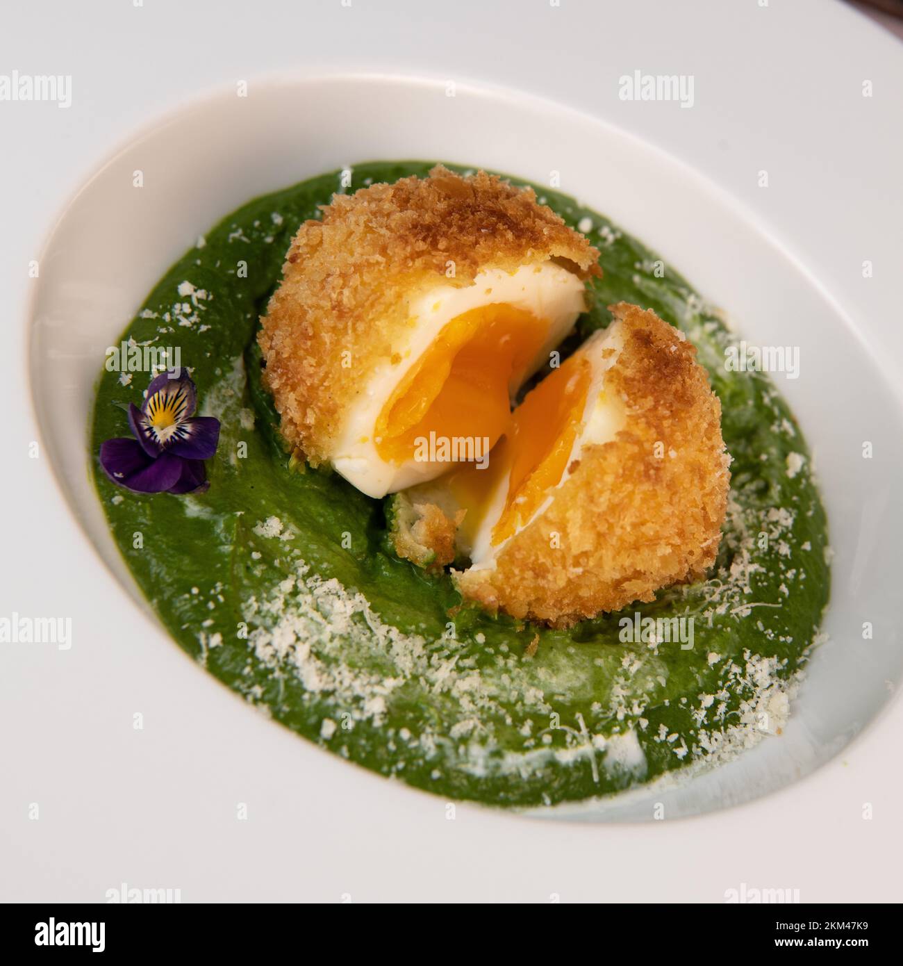 Parmesan cheese with soft-boiled eggs - Burrata House