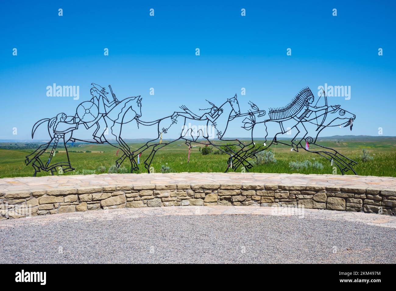Crow Agency, MT, USA June 23, 2022 Tourist visit Little Bighorn
