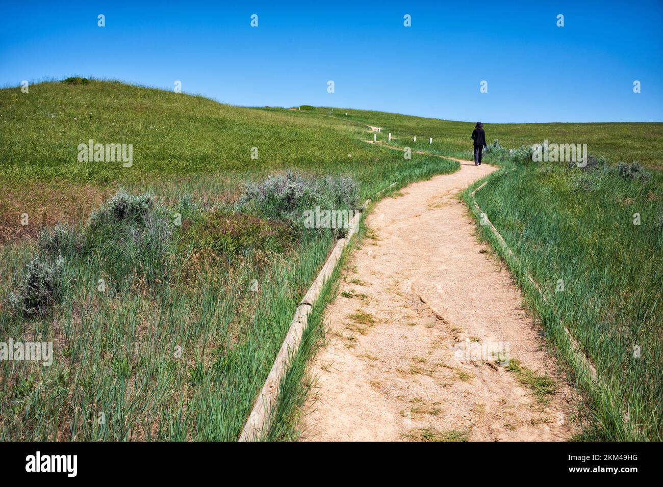 Crow Agency, MT, USA June 23, 2022 Tourist visit Little Bighorn