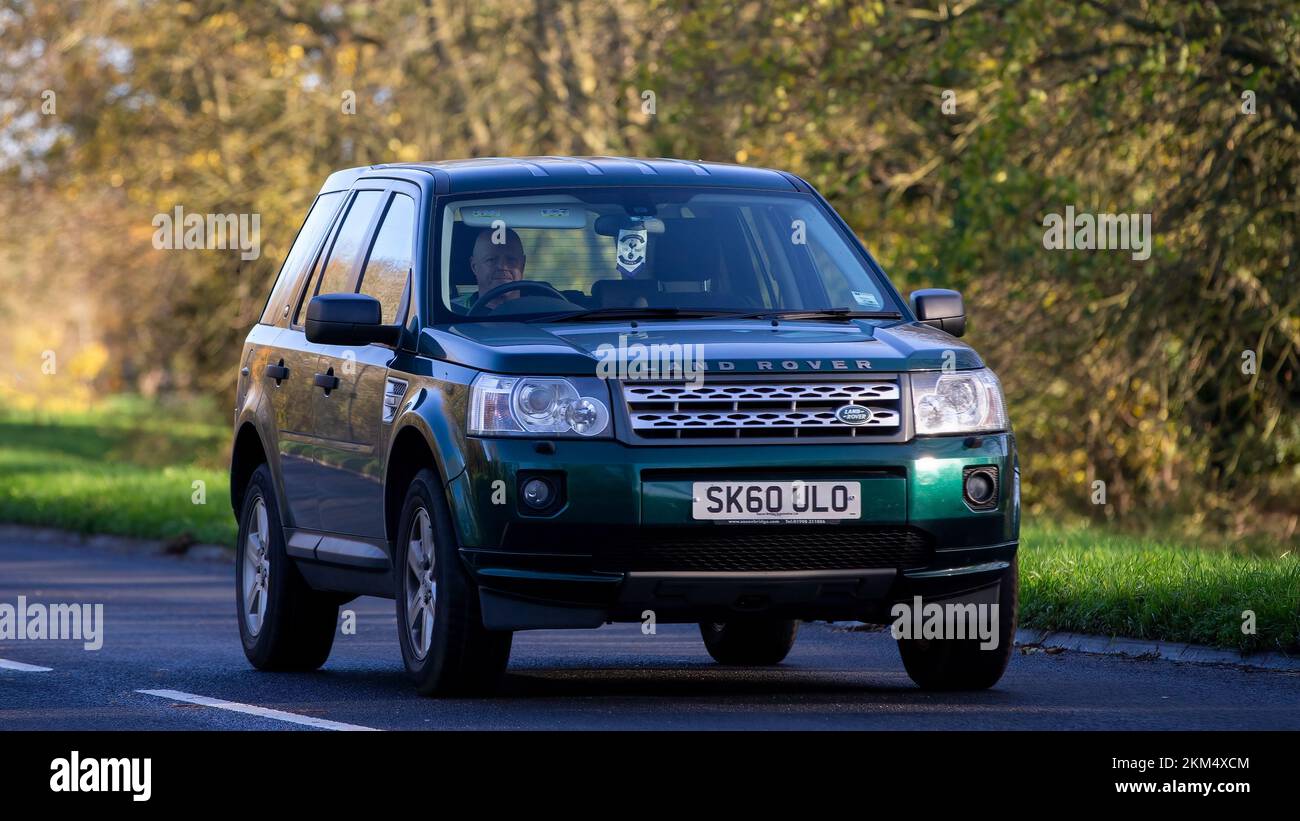 2010 green diesel Land Rover Freelander Stock Photo