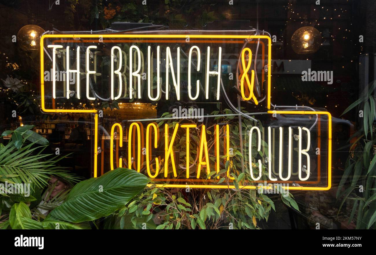 The Brunch & Cocktail Club on Duke Street in Liverpool Stock Photo - Alamy
