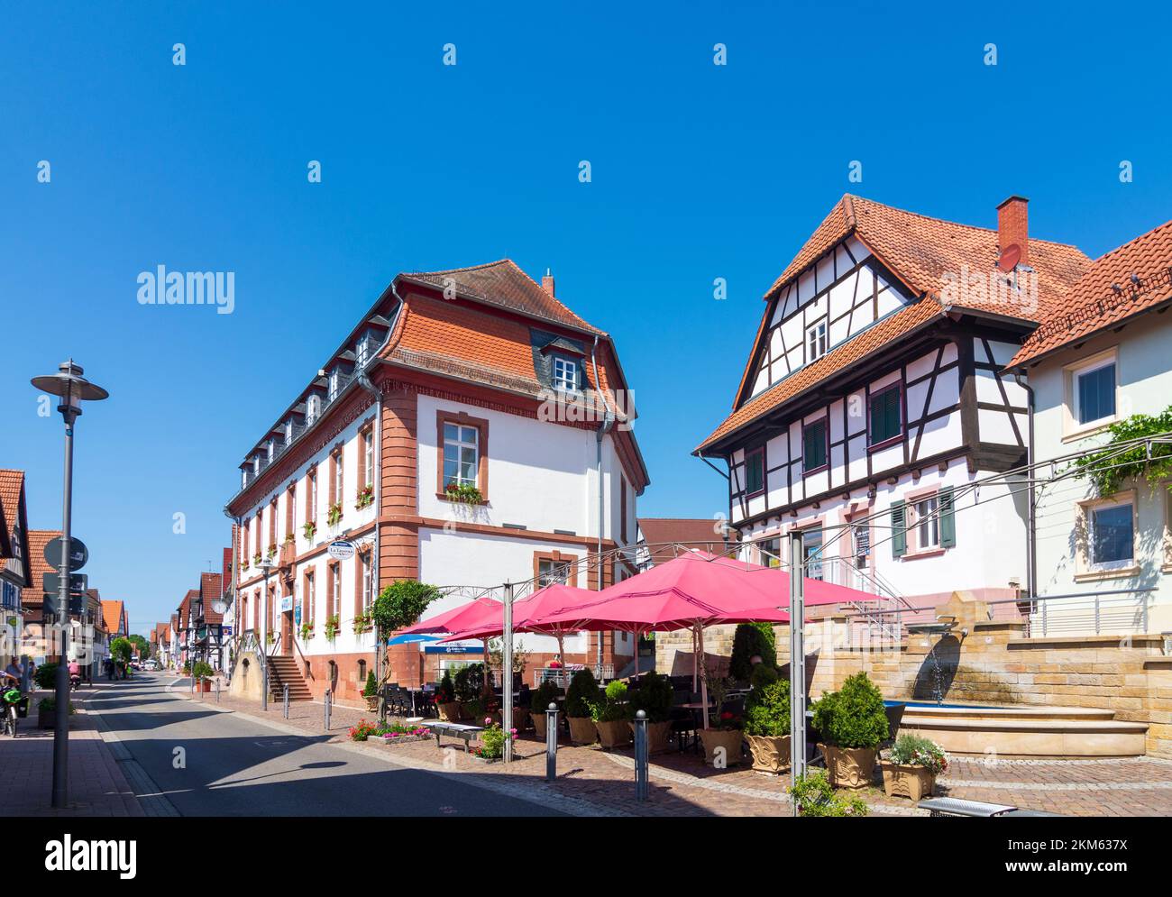 Kandel: Old Town in , Rheinland-Pfalz, Rhineland-Palatinate, Germany Stock Photo