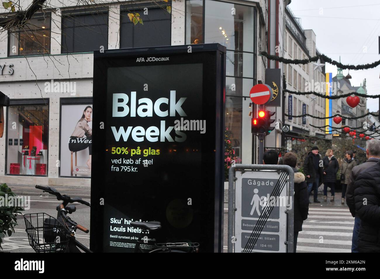 Copenhagen/Denmark/26 November for black friday and week shopping in danish