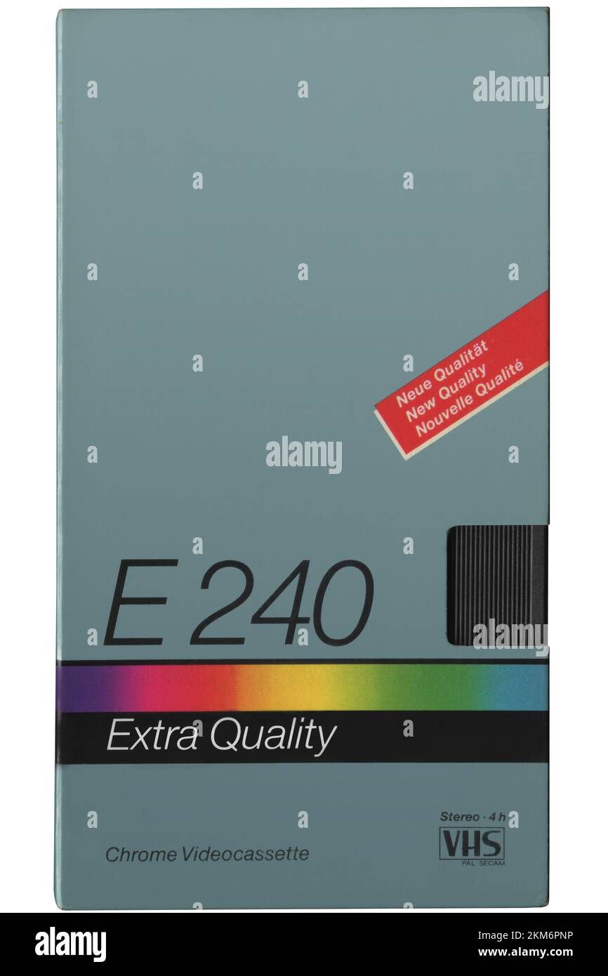 vhs video cassette in a box. high resolution on white background Stock Photo Alamy