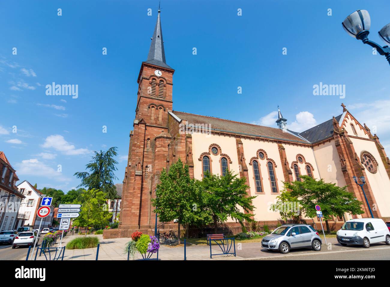 Church Eglise Saint Martin In Alsace Elsass Hi Res Stock Photography