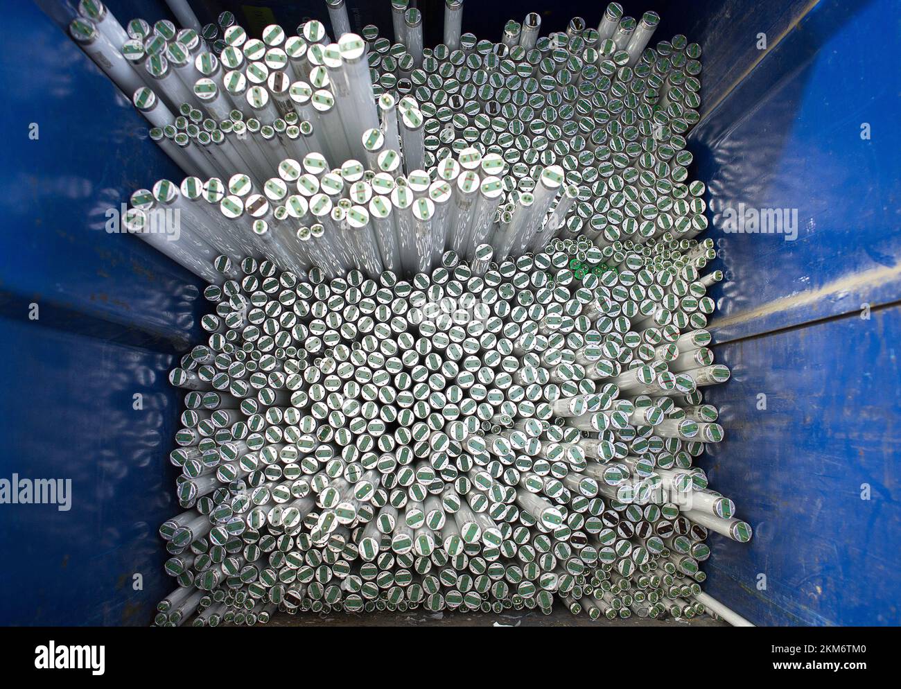 collecting and recycling old fluorescent tubes Holland vvbvanbree fotografie Stock Photo Alamy