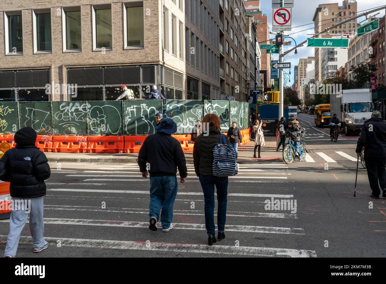 Construction in Chelsea in New York on Wednesday, November 16, 2022. (© Richard B. Levine) Stock Photo