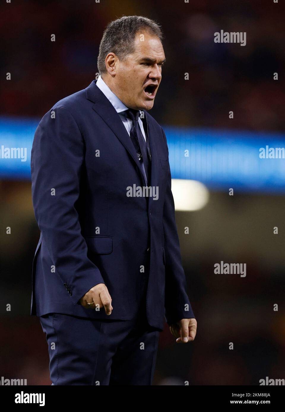 Rugby Union - International - Wales v Australia - Principality Stadium, Cardiff, Wales, Britain - November 26, 2022 Australia head coach Dave Rennie before the match Action Images via Reuters/Andrew Couldridge Stock Photo