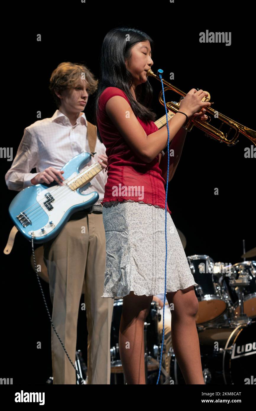 American High School Student Jazz Band Stock Photo - Alamy