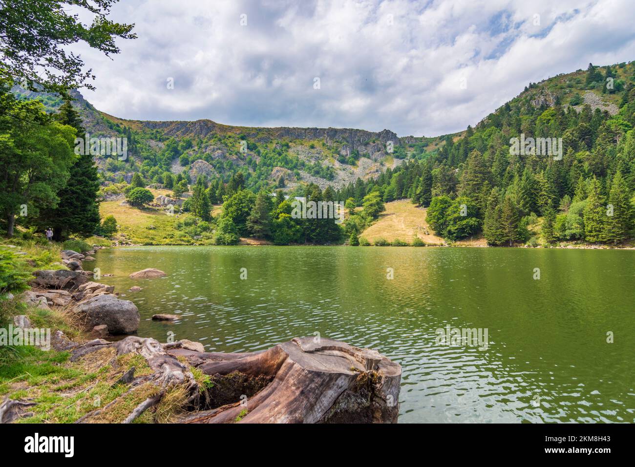 Vosges (Vogesen) Mountains: lake Lac des Truites (Lac du Forlet Forlenweier, Forellensee) in Alsace (Elsass), Haut-Rhin (Oberelsass), France Stock Photo