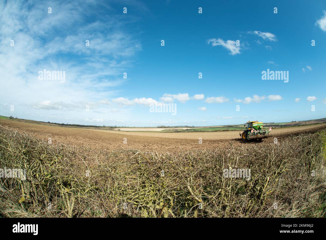 Rural Farming Landscape Agriculture Agricultural East Yorkshire UK Stock Photo