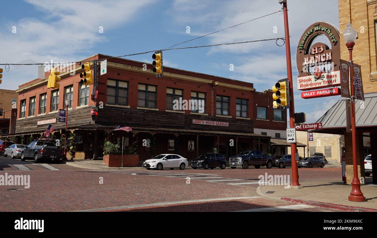 Leddys Boots Saddles at Fort Worth Stockyards in the historic district