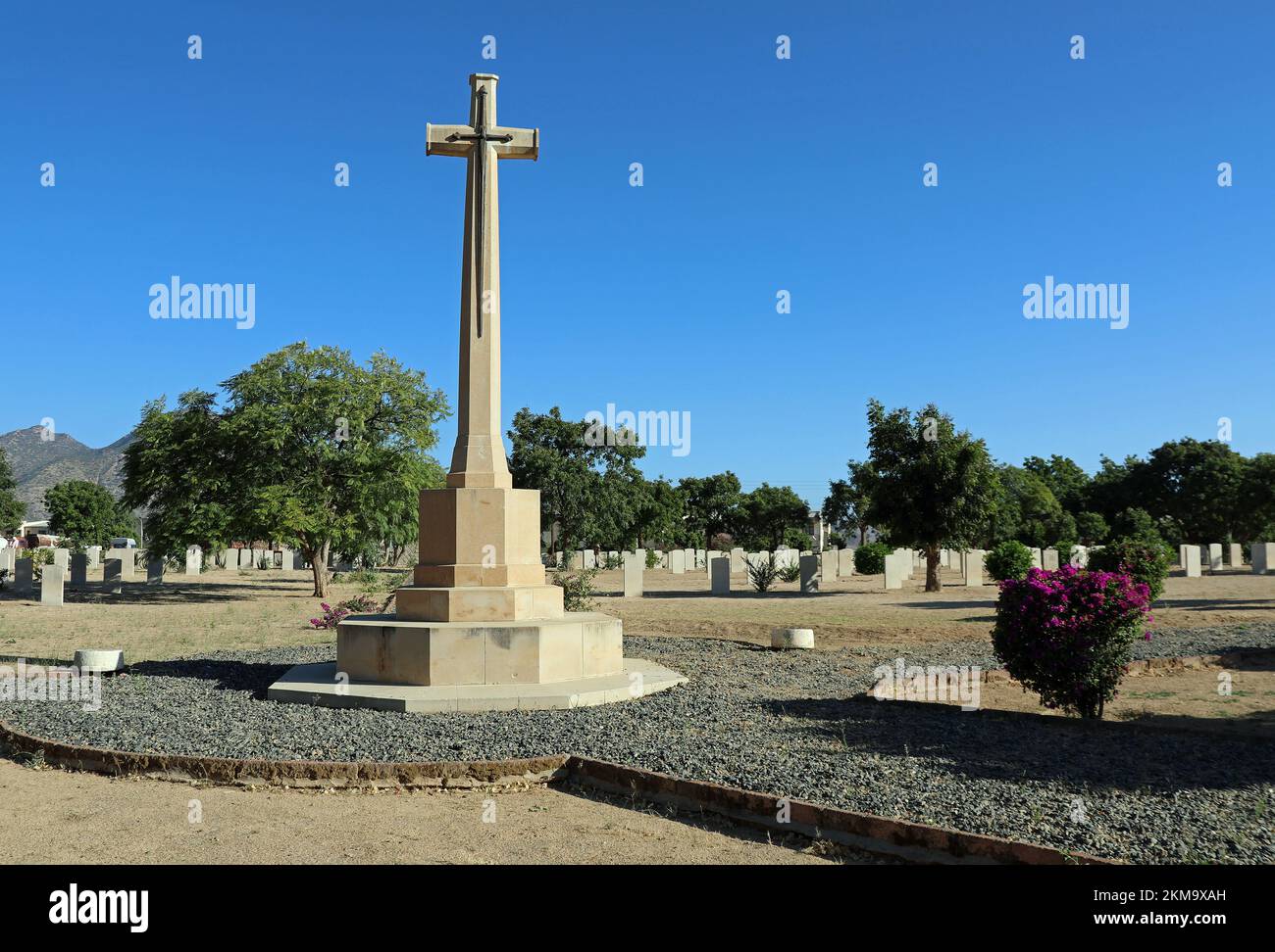 Keren War Cemetery in Eritrea Stock Photo