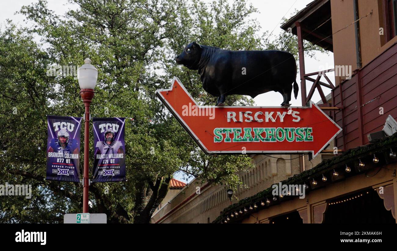 Risckys Steakhouse at Fort Worth Stockyards in the historic district