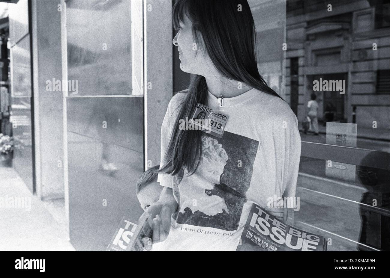 Big Issue Seller, London Stock Photo