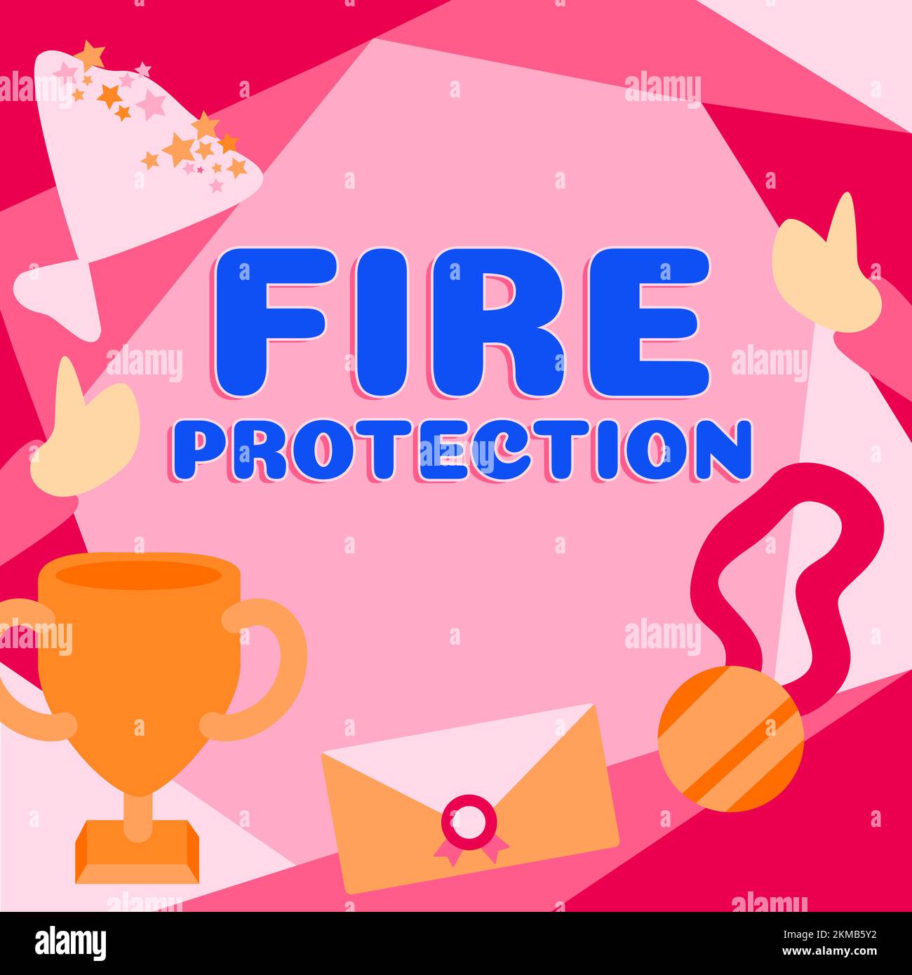 Text caption presenting Fire Protection. Business overview measures ...