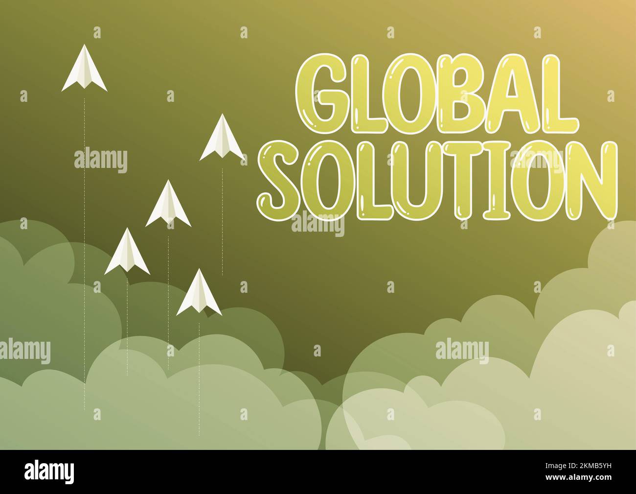 Inspiration showing sign Global Solution. Word Written on dealing with ...