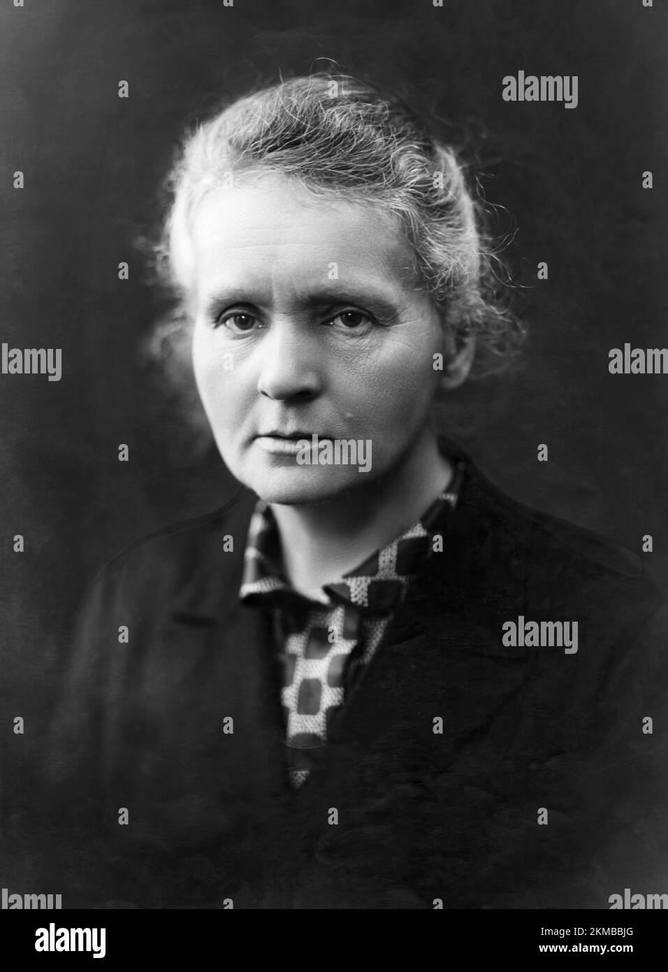 A portrait photograph of Marie Curie. c1920. Stock Photo