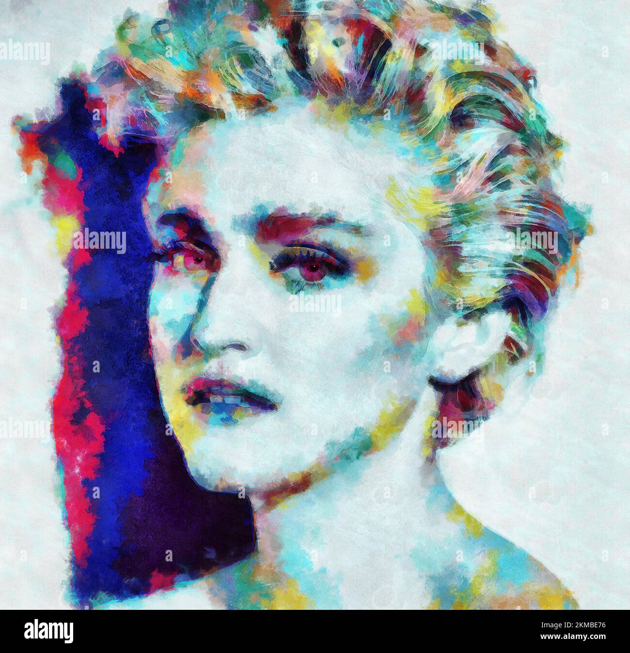 Illustrations Portrait Madonna Louise Ciccone, Madonna; American singer 