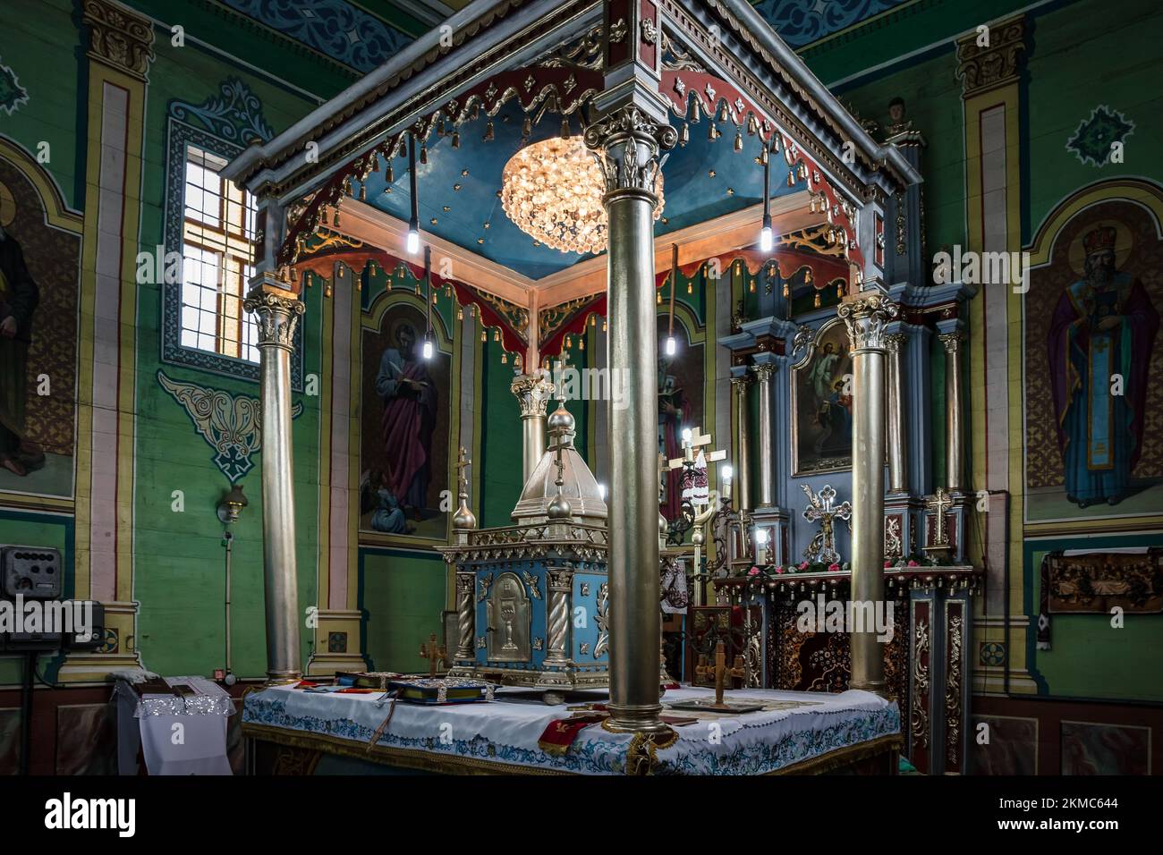 The interior part of the temple of Don Icon of the Mother of God in ...