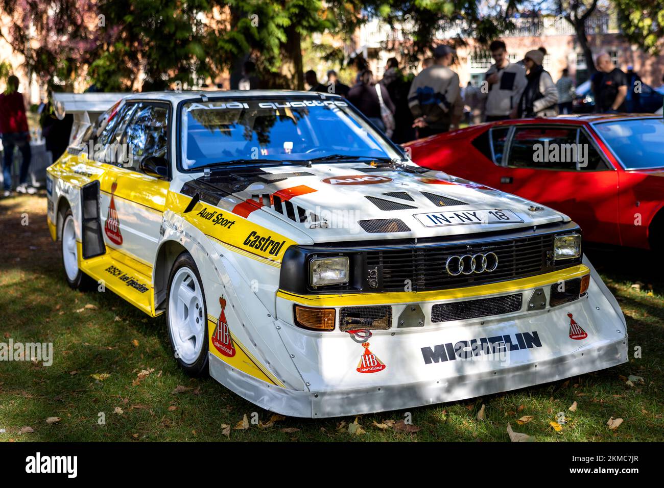 1985 Audi Sport Quattro S1, on display at the October Scramble held at the Bicester Heritage Centre on the 9th October 2022 Stock Photo