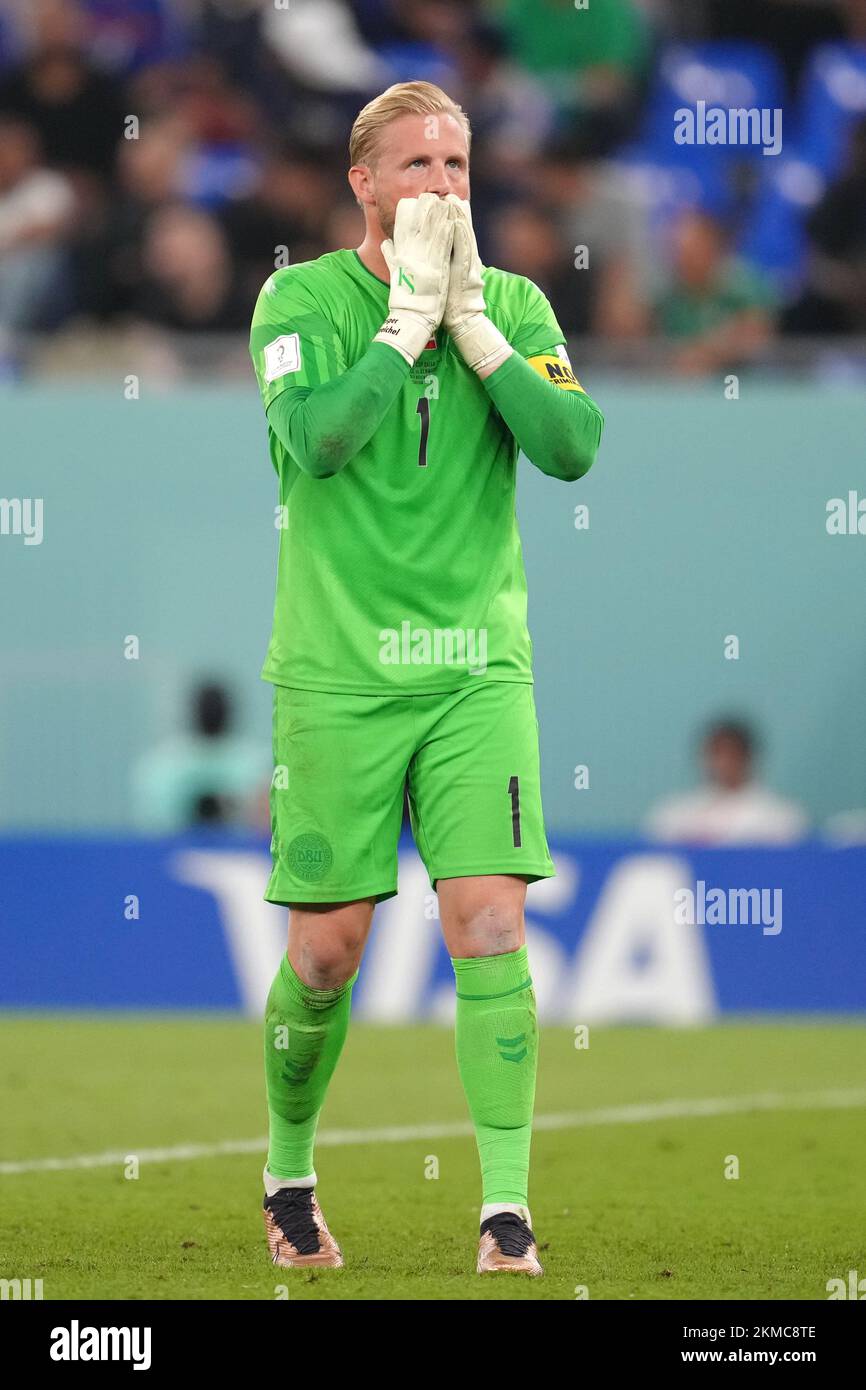 Denmark goalkeeper Kasper Schmeichel in action during the FIFA World