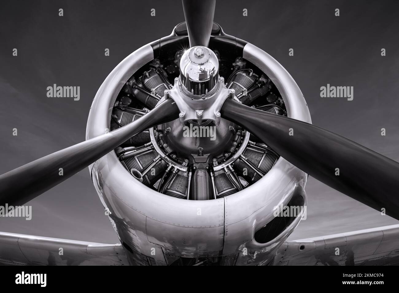 propeller of an historical aircraft Stock Photo Alamy
