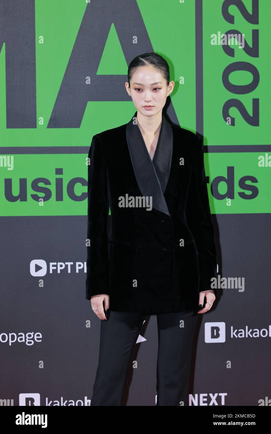 South Korean model Shin Hyun-Ji is seen at the 'Louis Vuitton' Korea  News Photo - Getty Images