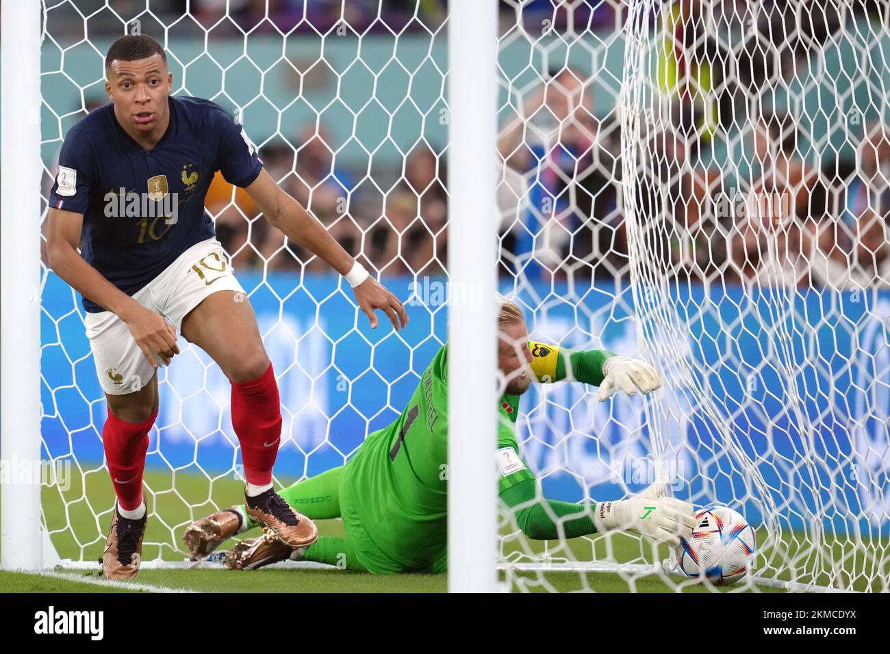 France S Kylian Mbappe Left Scores Their Side S Second Goal Of The France S Kylian Mbappe Left Scores Their Side S Second Goal Of The