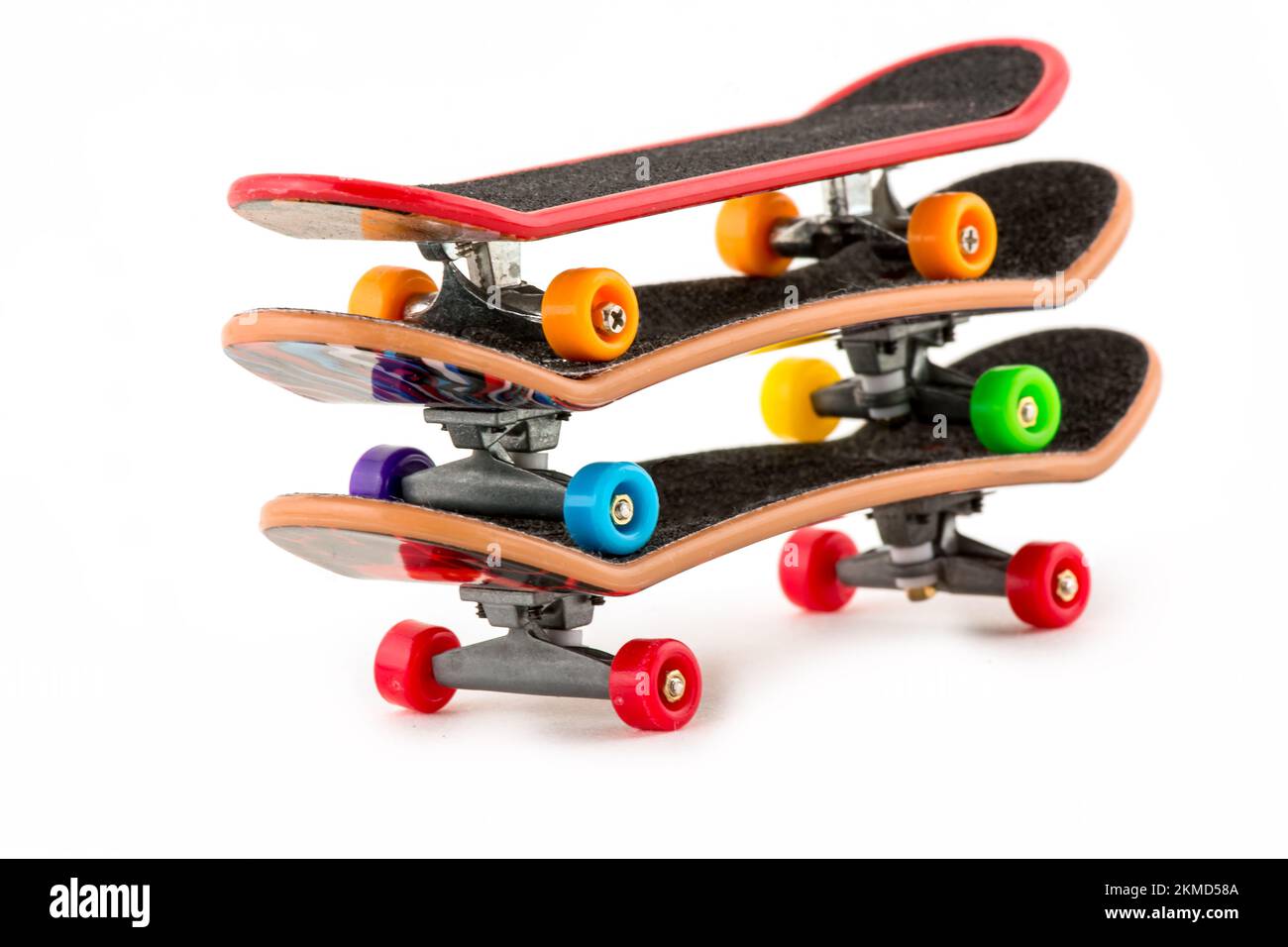 photo of Fingerboard a skateboard on white background Stock Photo Alamy