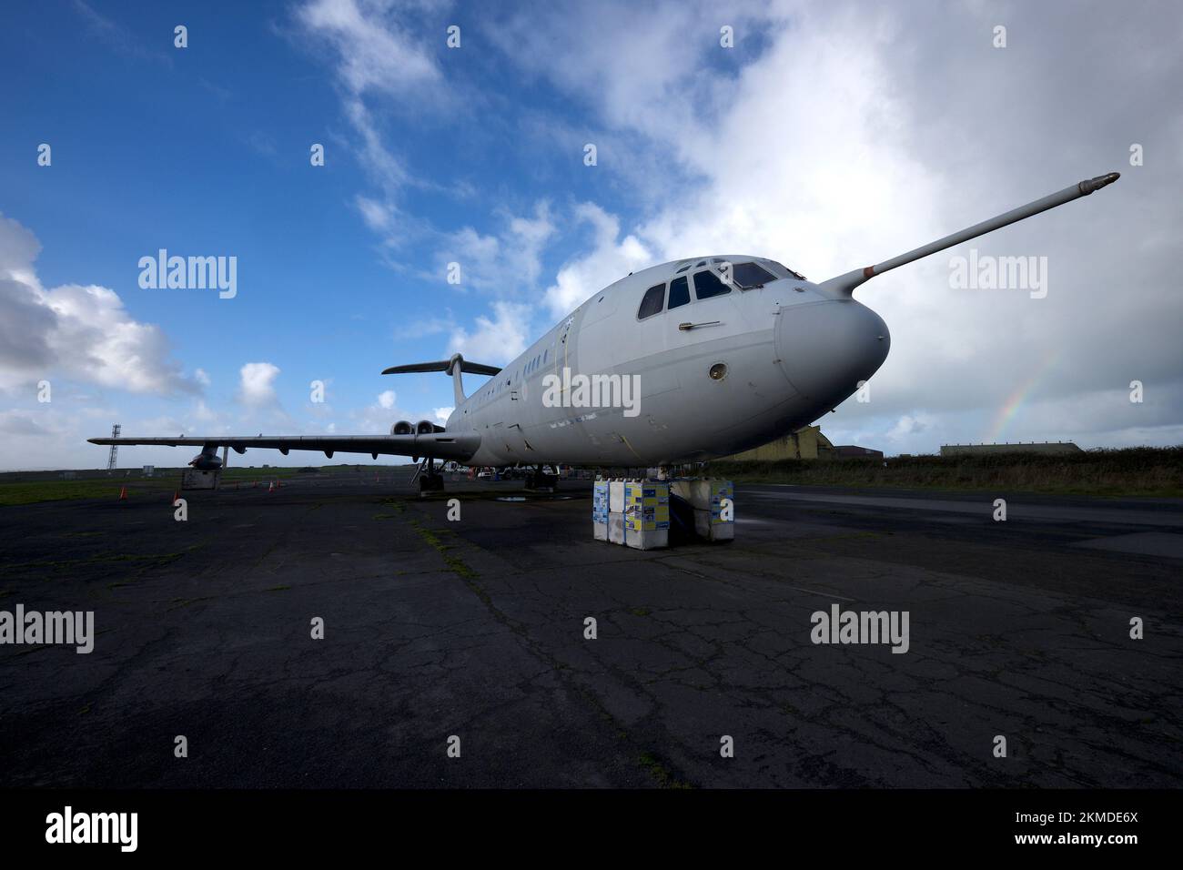 Newquay Cornwall UK 11 25 2022 RAF St Mawgan Vickers VC10 ZA148 Aircraft Refueller 1967 Royal Airforce 101 Squadron Stock Photo