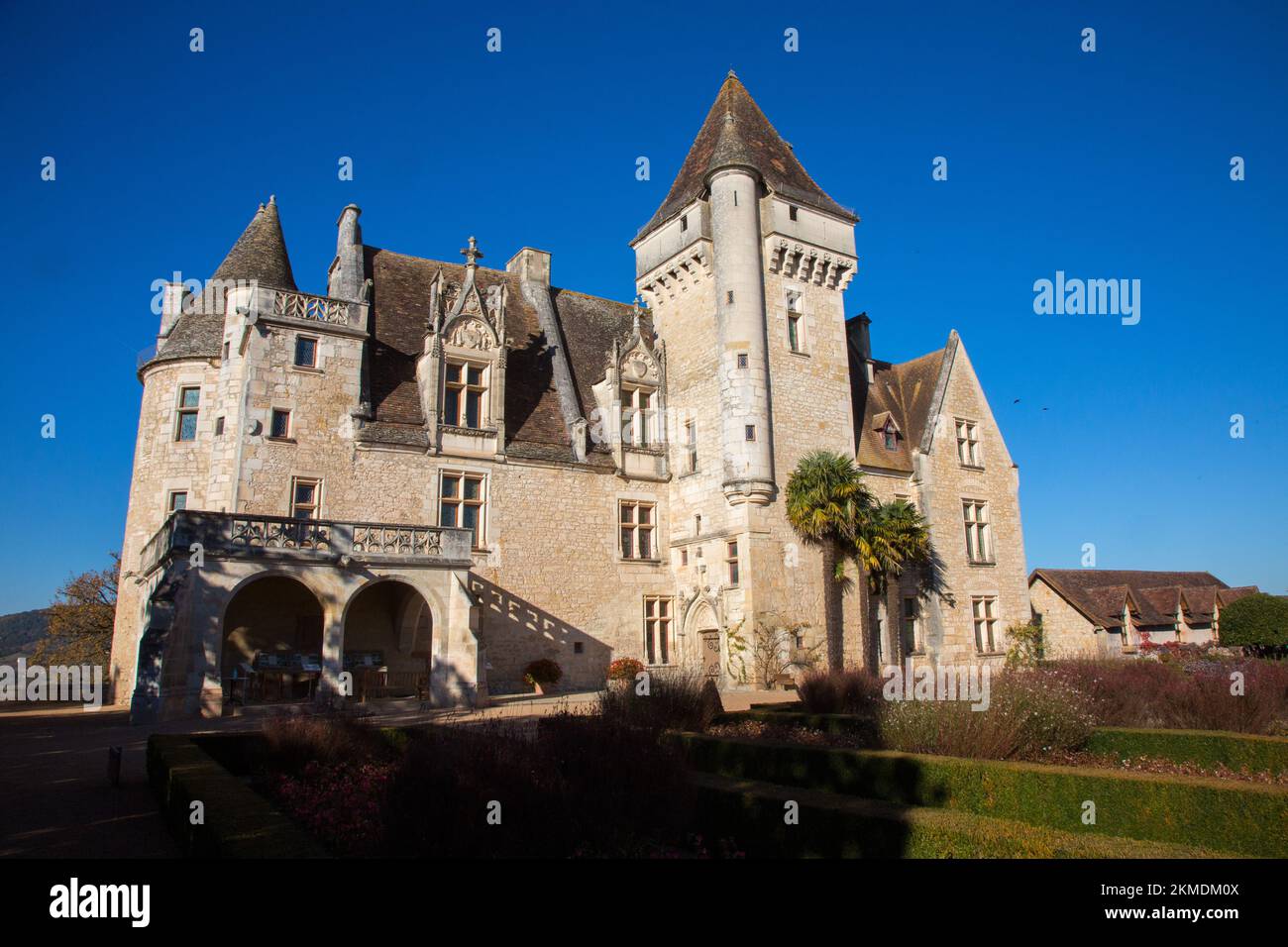 FRANCE. Dordogne (24) Perigord Noir,Castelnaud-la-Chapelle, Chateau des Milandes, former castle of Josephine Baker Stock Photo