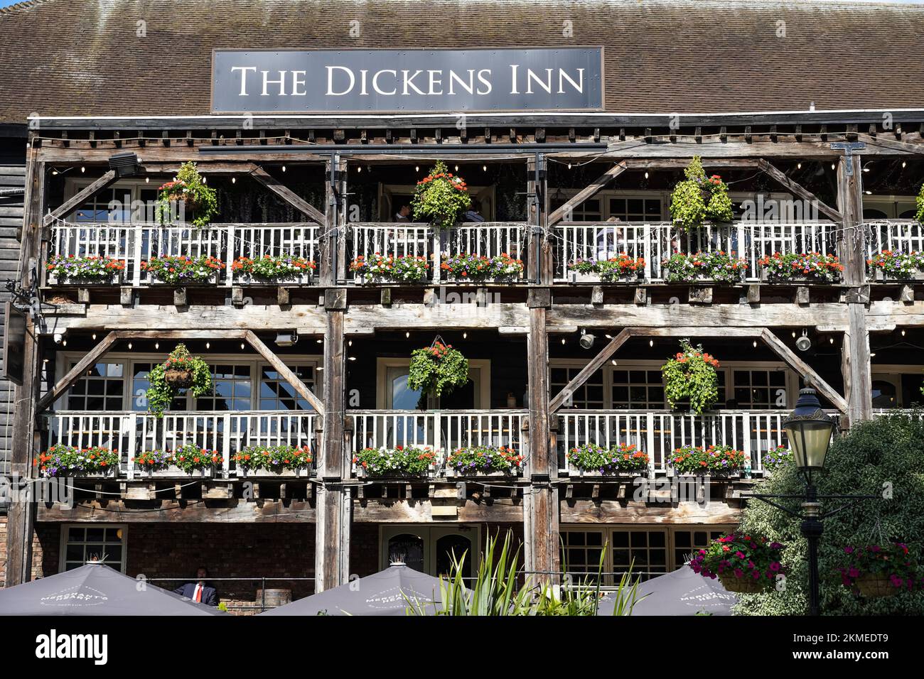 The Dickens Inn bar and restaurant in St Katharine Docks, London England United Kingdom UK Stock Photo