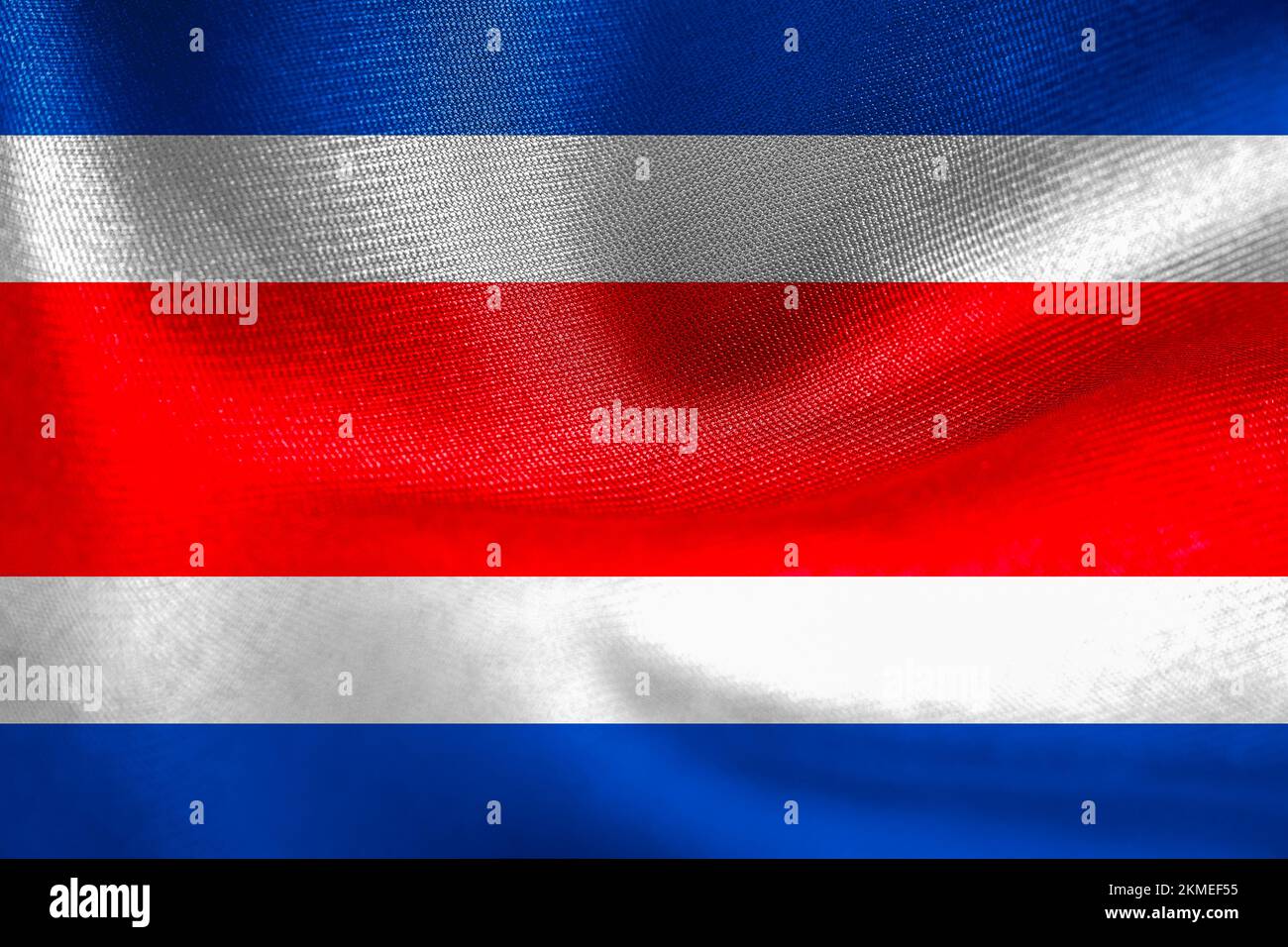 National flag Costa Rica, Costa Rica flag, fabric flag Costa Rica, 3D