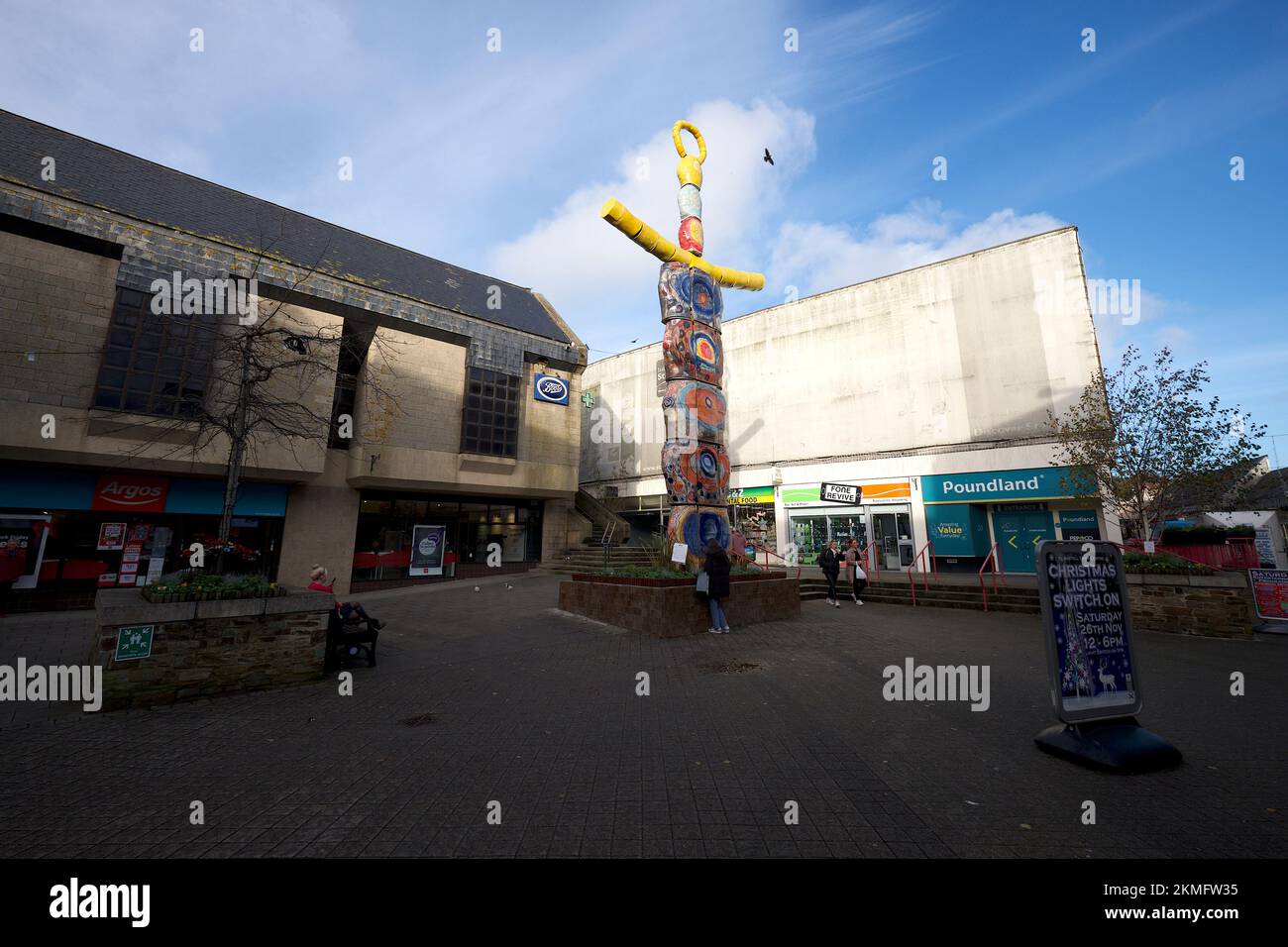 St Austell Cornwall UK 11 25 2022 Earth Goddess structure The world tallest ceramic sculpture