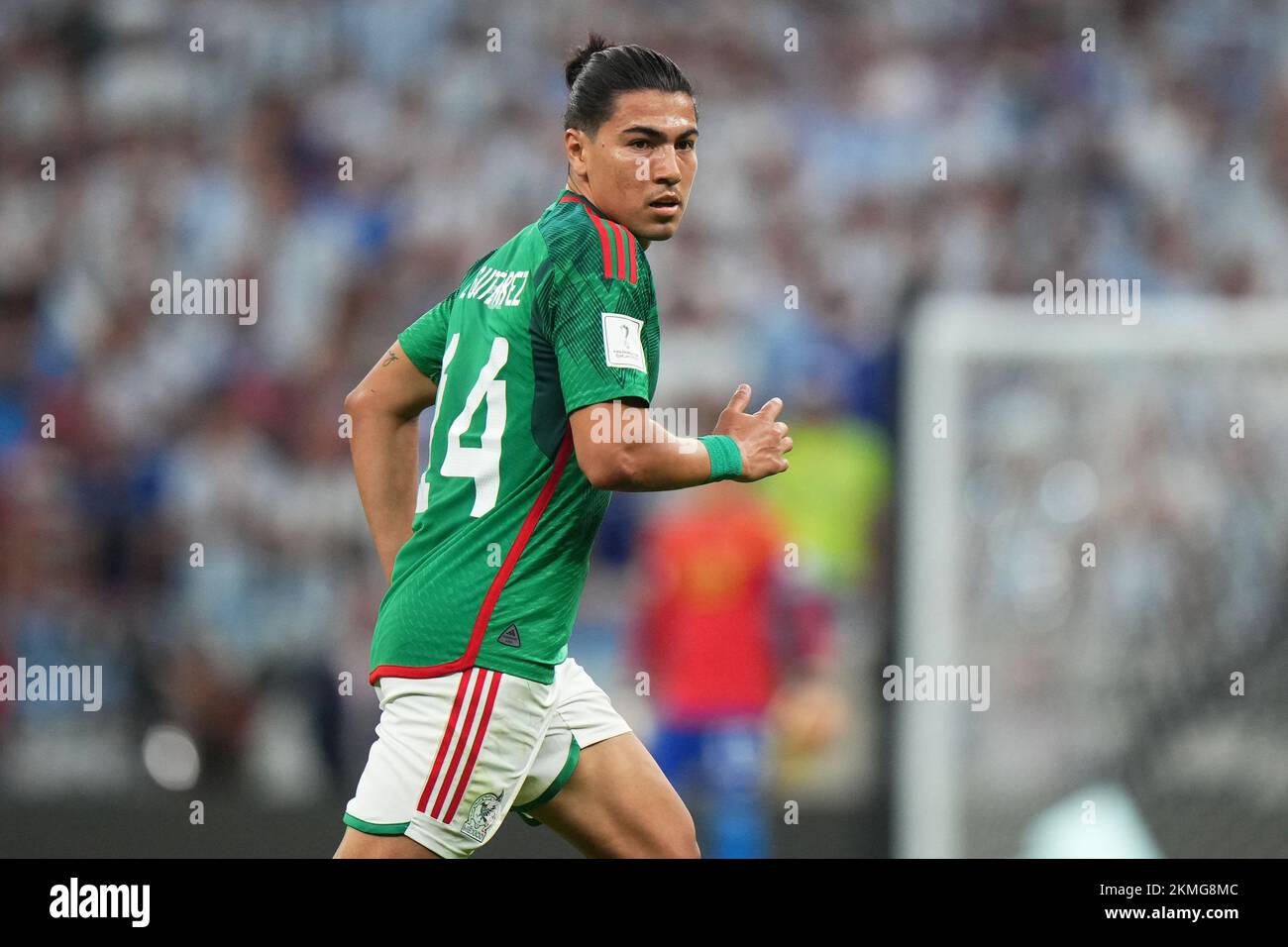 Erick Gutierrez of Mexico during the FIFA World Cup, Qatar. , 