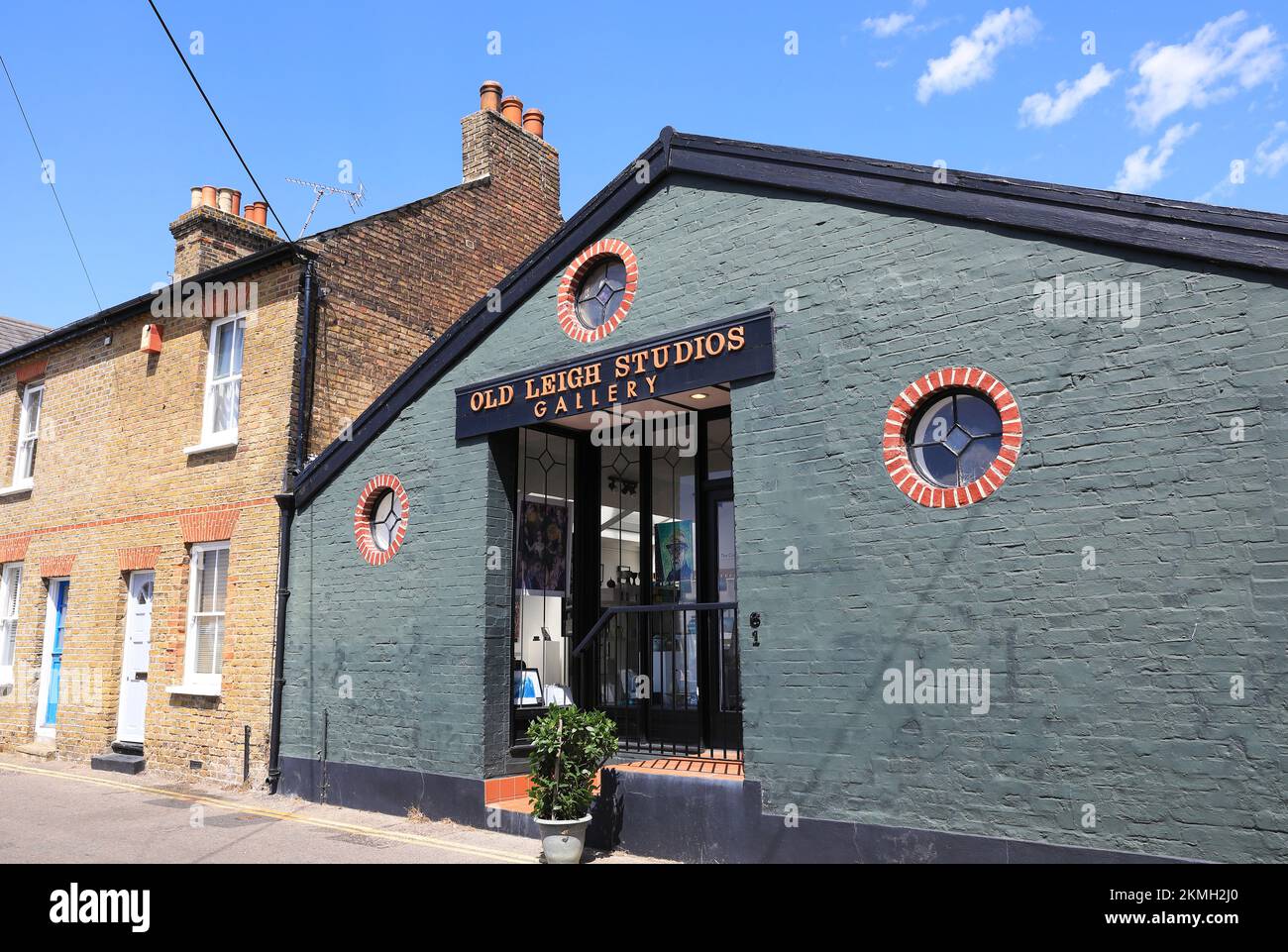 Old Leigh Studios Gallery in Leigh-on-Sea, neighbouring Southend-on-sea, in Essex, UK Stock Photo