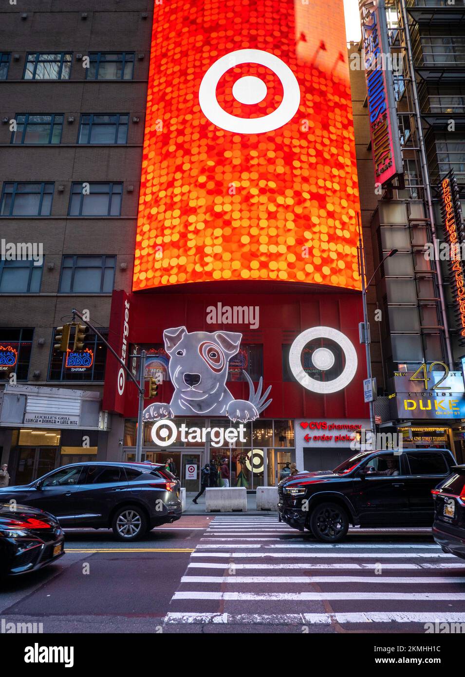 Times Square Target Storefront on West 42nd Street,  NYC, USA  2022 Stock Photo