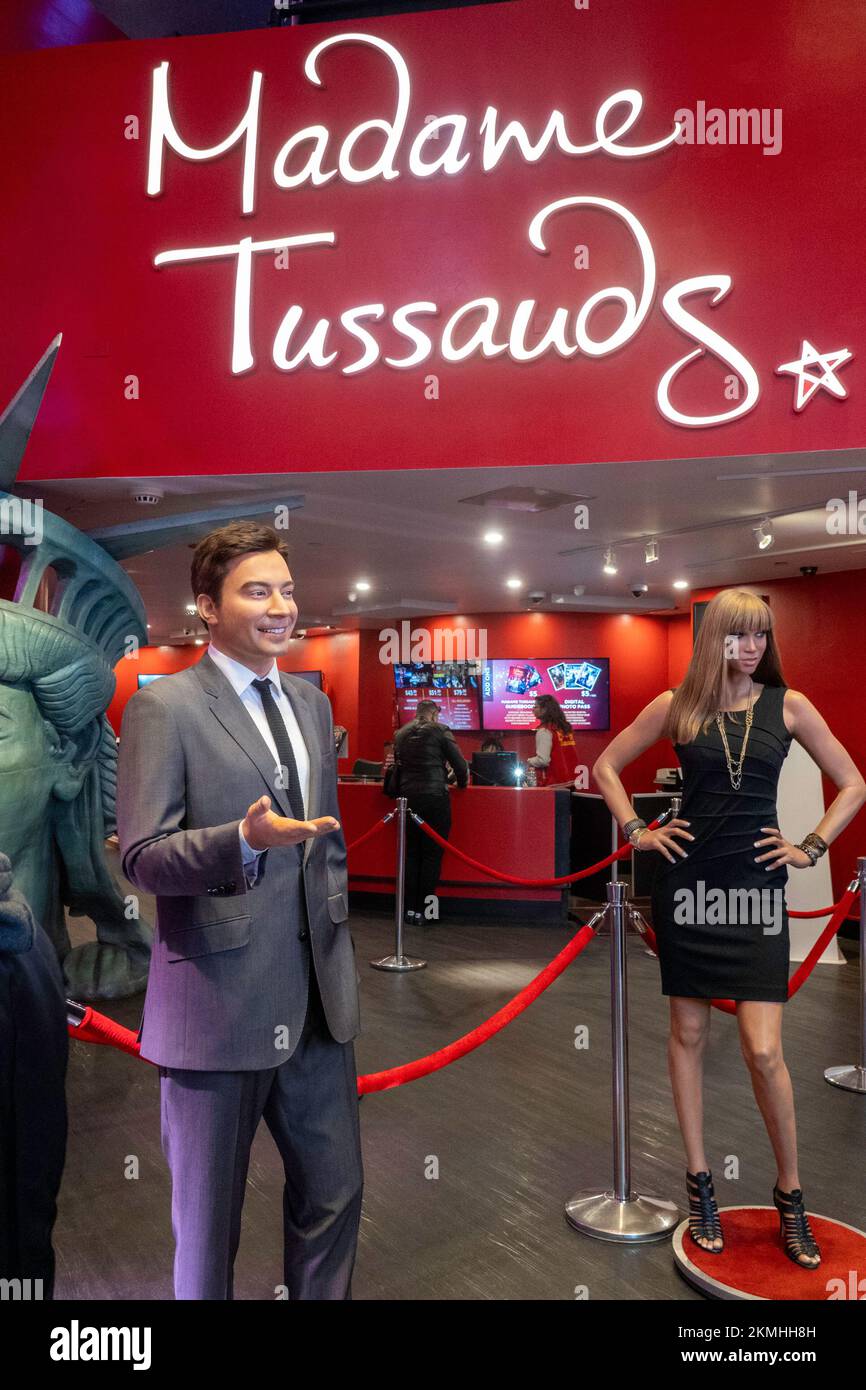 Madame Tussauds Wax Museum is a popular attraction on West 42nd Street