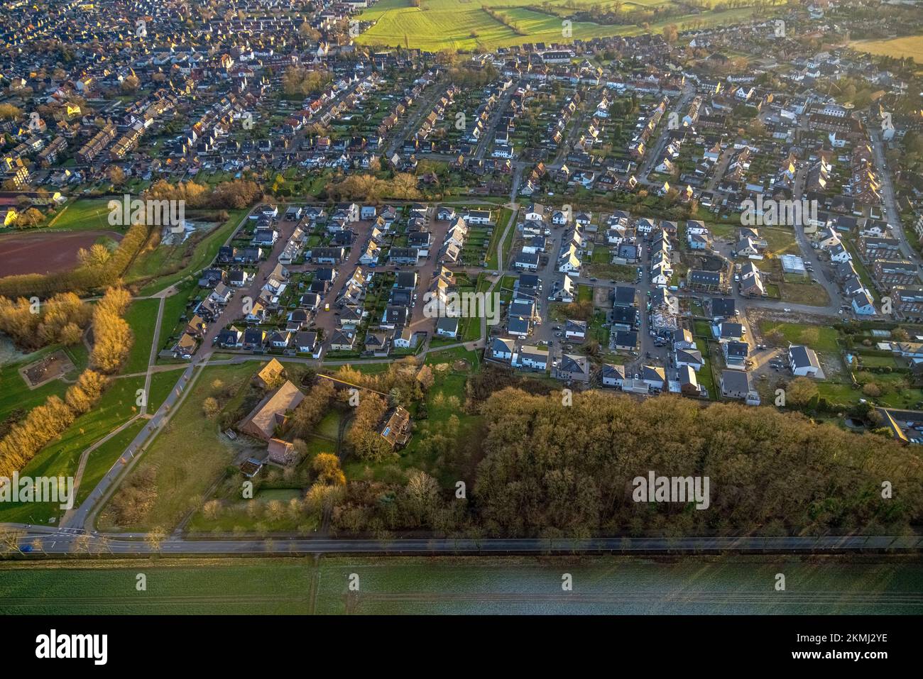 New construction of everdings hof housing estate hi-res stock ...