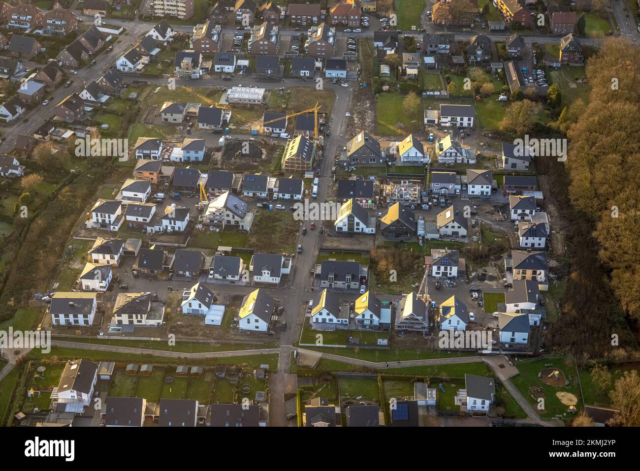 New construction of everdings hof housing estate hi-res stock ...