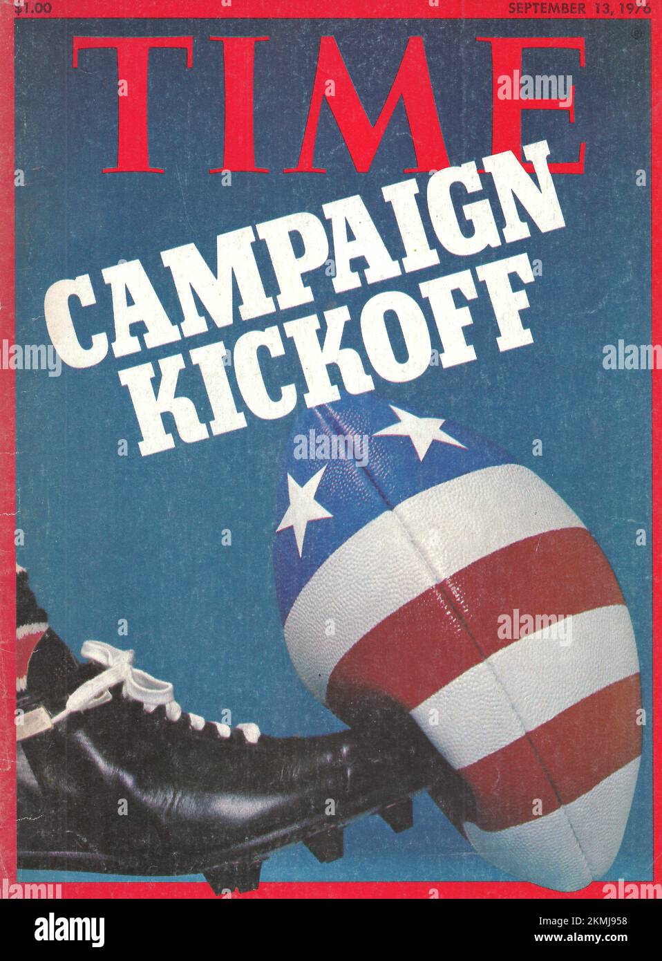 Front page of Time magazine September 13, 1976 Campaign Kickoff Stock Photo