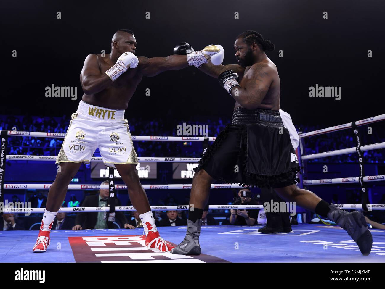 Dillian Whyte (left) And Jermaine Franklin In The Heavy Weight Bout At ...