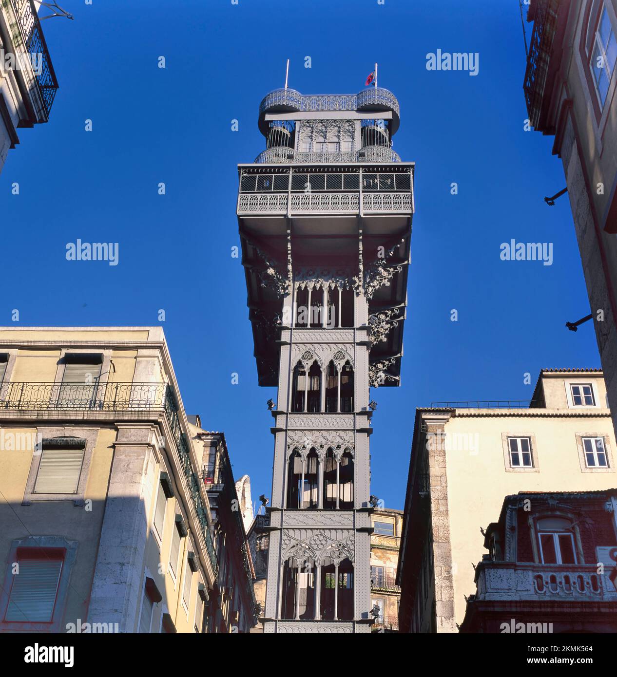 The Santa Justa Lift Also Called Carmo Lift Is An Elevator In Lisbon the-santa-justa-lift-also-called-carmo-lift-is-an-elevator-in-lisbon