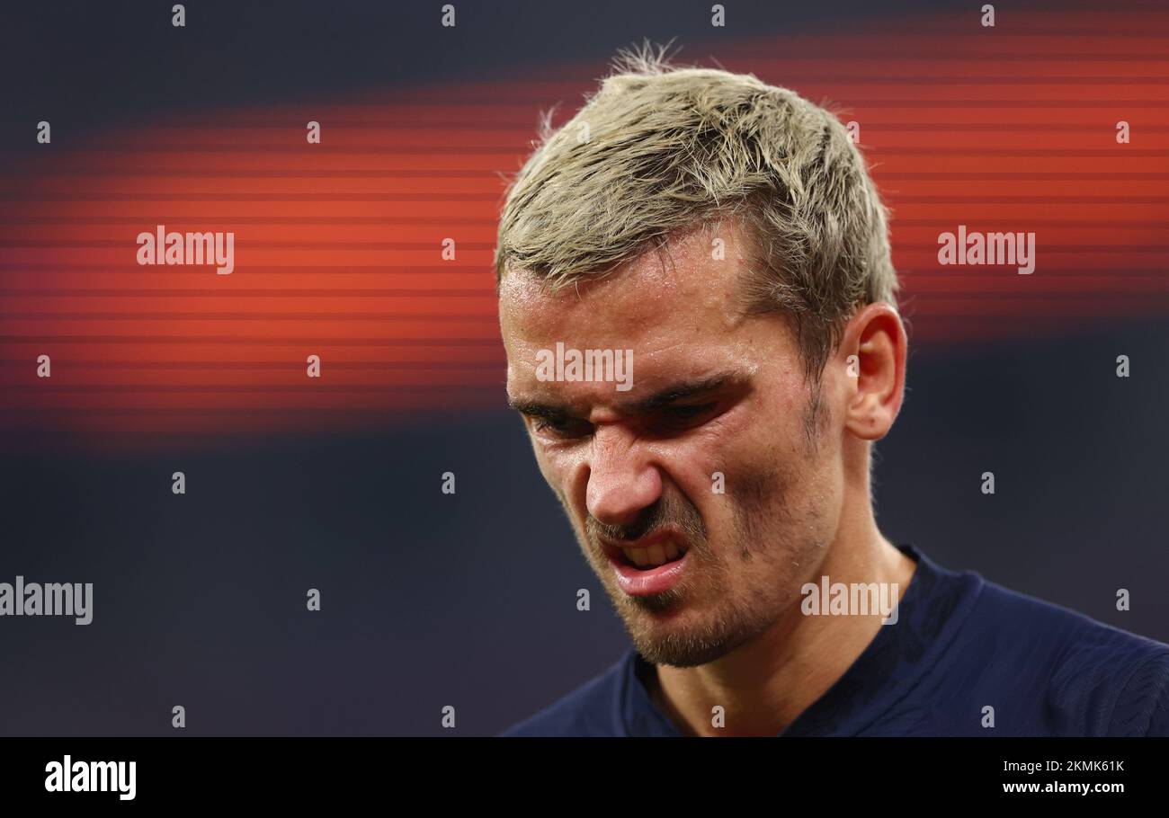 Doha, Qatar, 26th November 2022. Antoine Griezmann of France  during the FIFA World Cup 2022 match at Stadium 974, Doha. Picture credit should read: David Klein / Sportimage Stock Photo