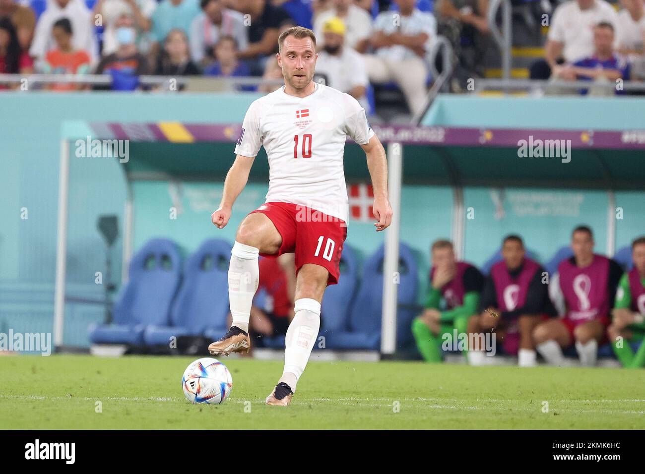 Christian Eriksen Of Denmark During The FIFA World Cup 2022, Group D ...