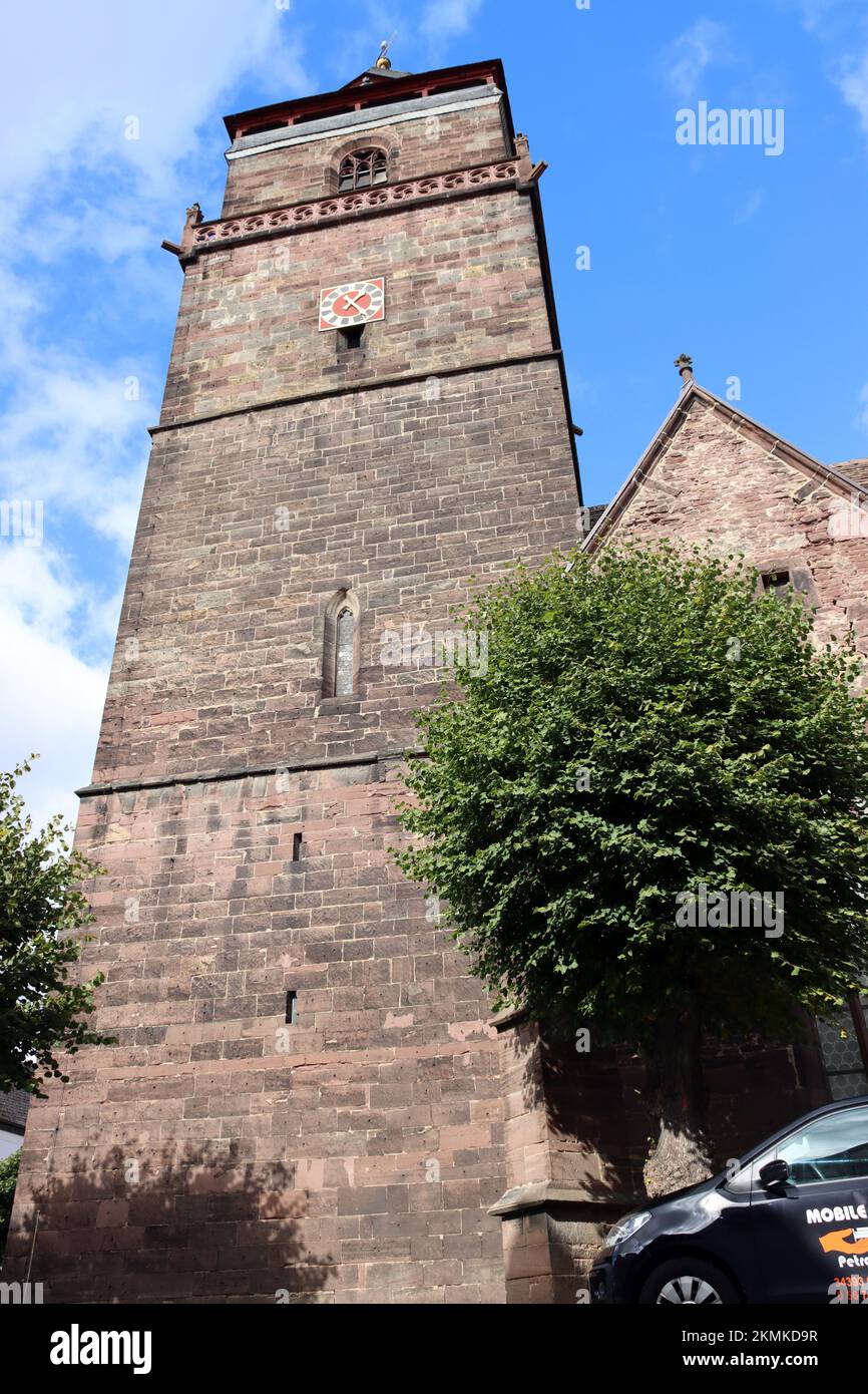 evangelische Liebfrauenkirche in der historischen Altstadt, Hessen, Deutschland, Grebenstein Stock Photo