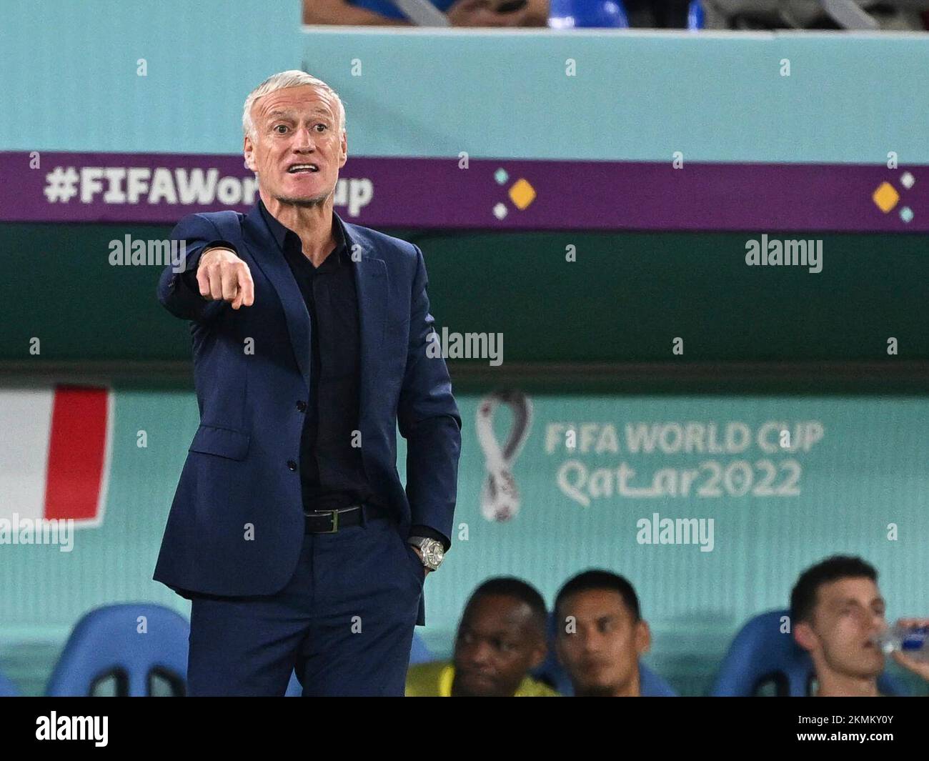 Doha, Catar. 26th Nov, 2022. Didier Deschamps of France during a match ...
