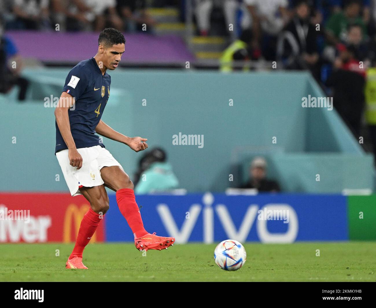 Doha, Catar. 26th Nov, 2022. Raphael Varane of France during a match ...