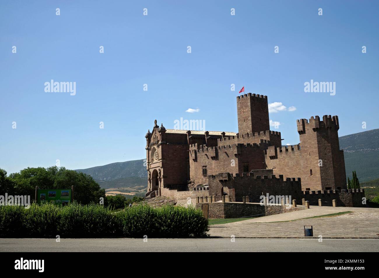 castillo de javier, navarra, iglesa,monumento,fortaleza Stock Photo
